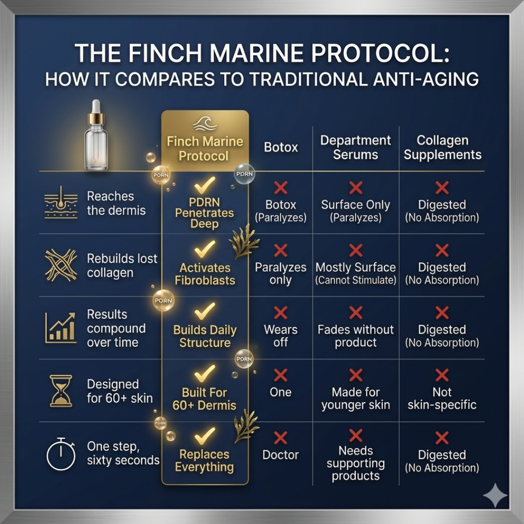 Finch Marine Protocol Arctic PDRN regenerative serum product collection display