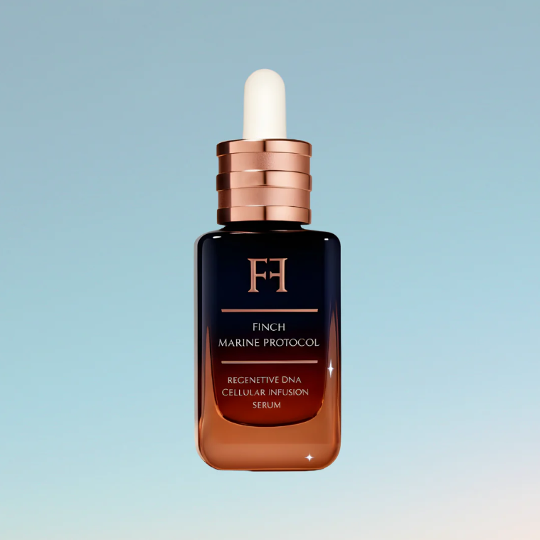 Finch Marine Protocol Arctic PDRN regenerative serum bottle on white background for women 50+